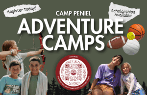 Camp Peniel Adventure Camp
June 23-27, 2025
8:30am - noon
Ages 6 - 12
$95/child